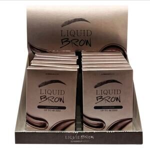 Liquid Brow Gel – Professional Eyebrow Enhancer with Applicator, Set of 12